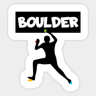 Boulder box men Sticker